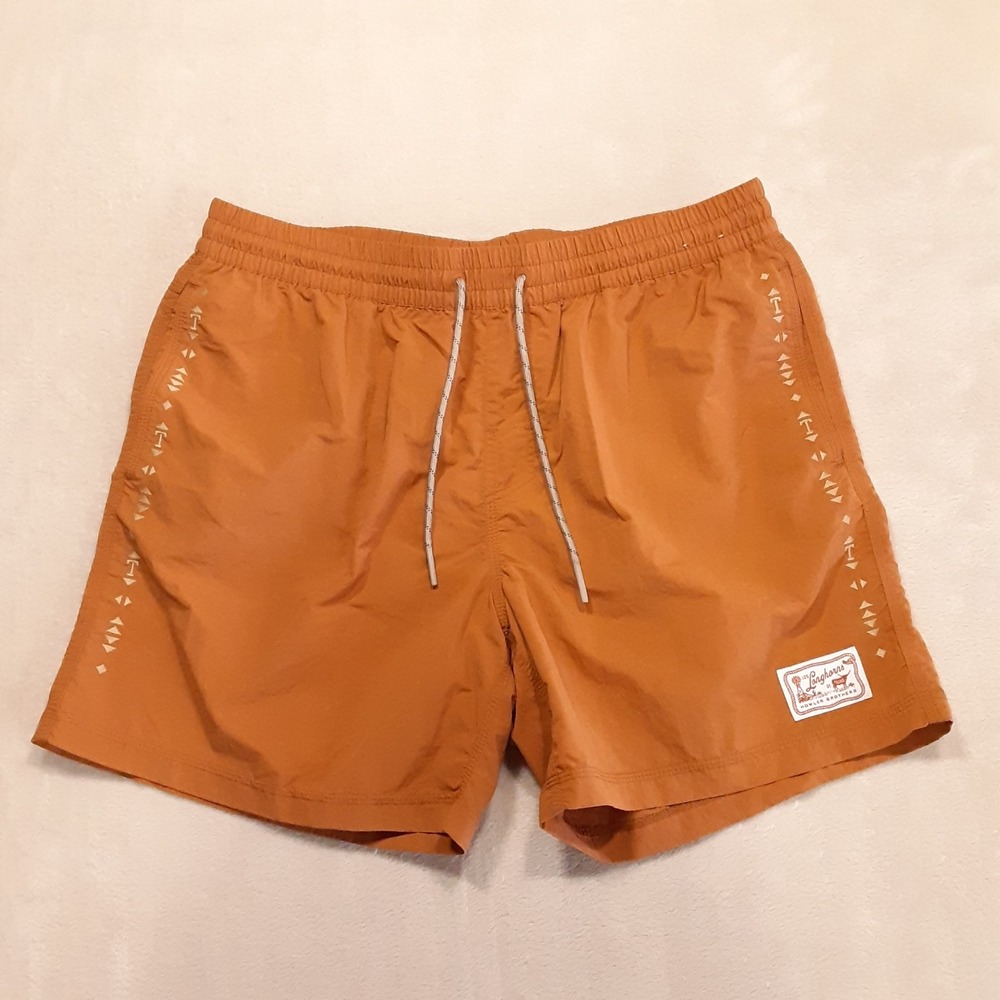 Howler Brothers Mens Texas Longhorns Salado Shorts XL Orange Tejas Jacquard
